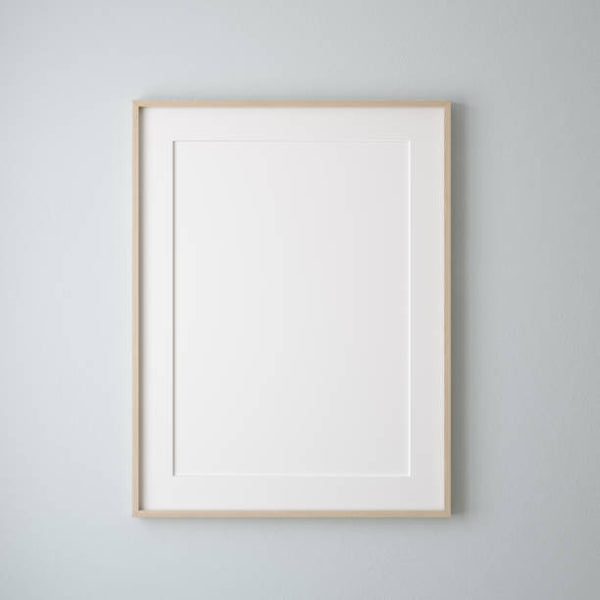 a picture of a blank framed print as an example of refreshing modern wall art decor ideas